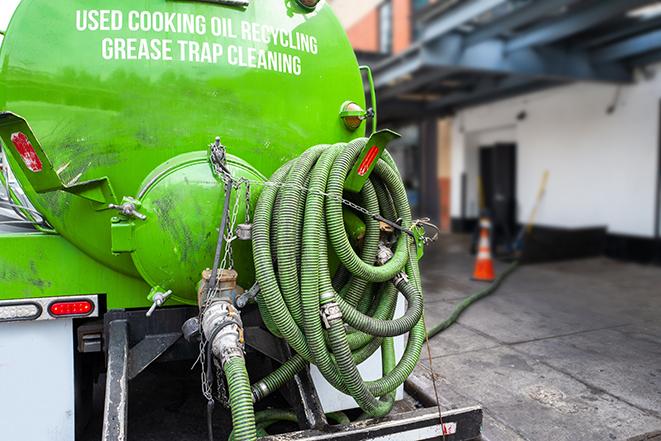 industrial pumping equipment used for grease trap maintenance in North Pekin IL